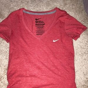 red Nike T-shirt